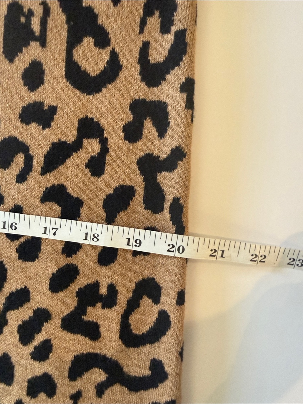 J. Crew Camel/Black Leopard Print Sweater Dress Size Medium - Picture 8 of 12